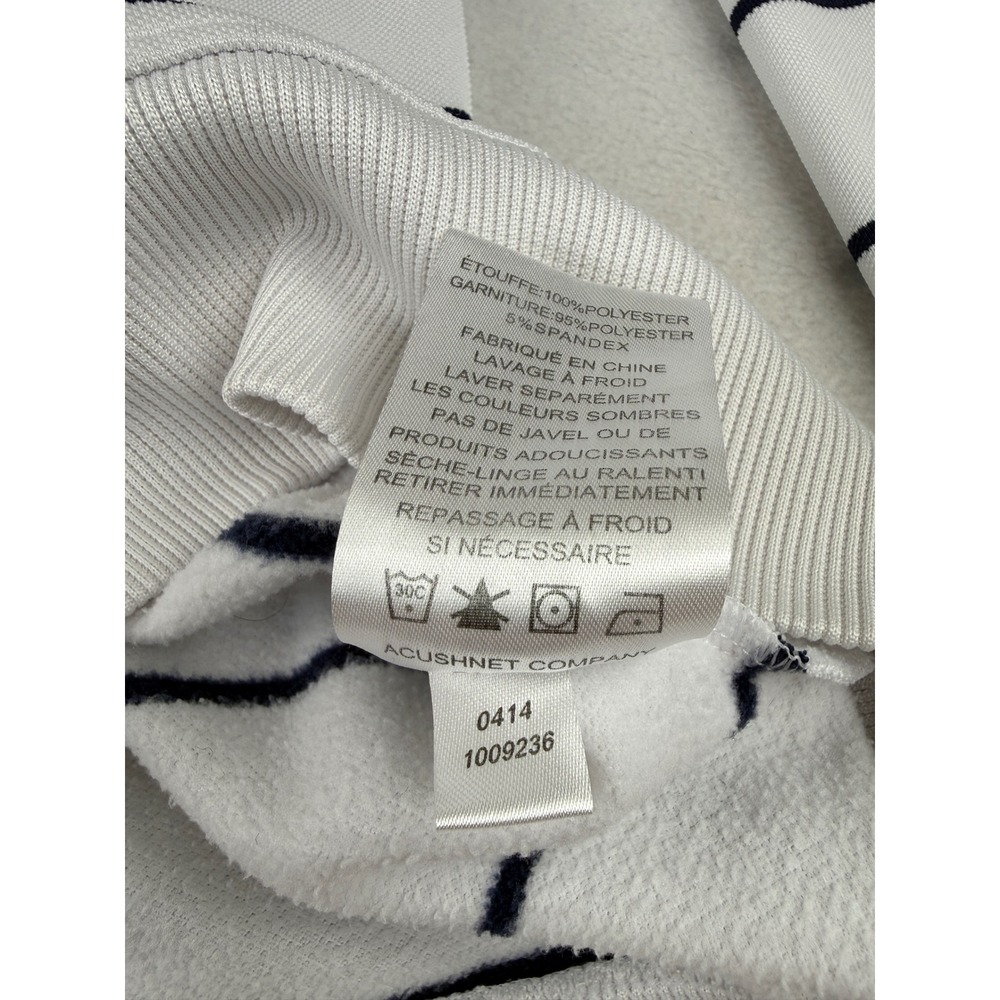 FootJoy 1/4 Zip Pullover Mens Large White Striped Green Bay‎ Country Club Golf - Picture 4 of 9
